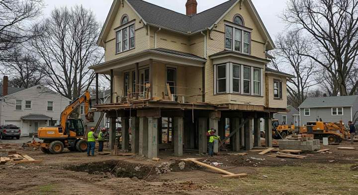 Levage de maison Laurentides