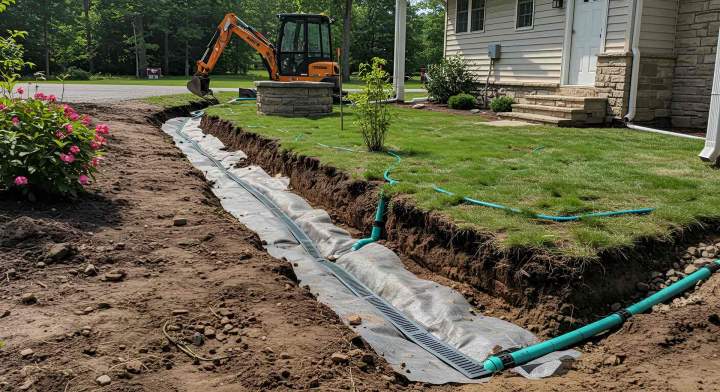 Assurez l'étanchéité de votre sous-sol, faites installer un drain français par nos experts.